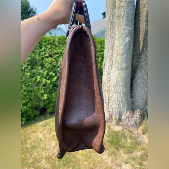 VINTAGE COACH BAG SLIM SATCHEL NYC MAHOGANY - Picture 16 of 16